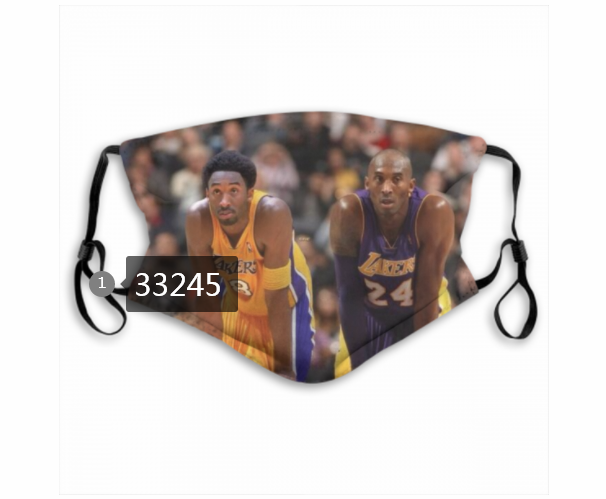 2021 NBA Los Angeles Lakers #24 kobe bryant 33245 Dust mask with filter->nba dust mask->Sports Accessory
